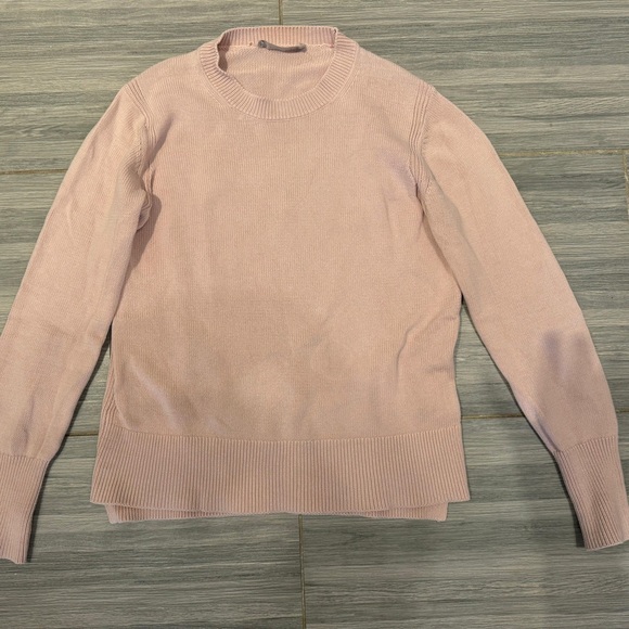 Everlane Cotton Knit Crew Sweater in Blush Pink XS - Picture 3 of 3